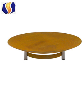 Rustic Cast Iron <strong>Fire</strong> Pit/Bowl with Base for <strong>Outdoor</strong> <strong>Fire</strong> <strong>Table</strong> or Cooking Garden Fireplace - Product Image 2