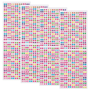 Vente chaude enfants BRICOLAGE décoratif 3D <span class=keywords><strong>bijou</strong></span> paillettes époxy autocollant en cristal de diamant pour fille - Product Image 4