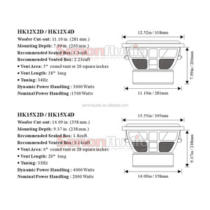 Haut-parleur de voiture MA AUDIO 12 pouces SPL pour compétition, double aimant, caisson de basses pour voiture, audio de voiture, RMS1000W - Product Image 5