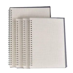 Plastic Hoes Dik Custom Logo Vierkante Print Binding Spiraal Notebook Voor Scholier