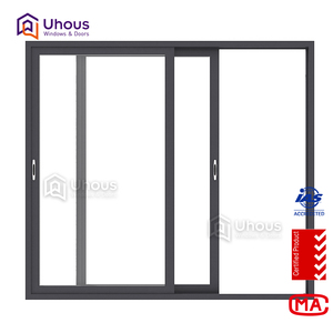 Portes en verre sans cadre en aluminium personnalisées pour l'intérieur, portes de salon en verre - Product Image 4