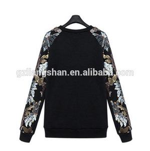 Las nuevas para mujer lentejuelas sudadera para mujer Loose moda <span class=keywords><strong>Pullover</strong></span> Jumper casual, OEM barato con capucha - Product Image 4