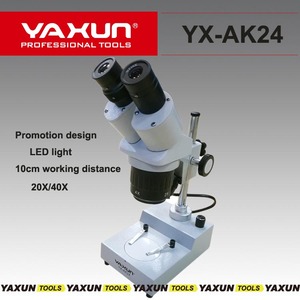 20x-40x estéreo binoculares microscopio para Teléfono Celular Reparación de teléfono móvil con la parte superior y la parte inferior de luz LED YAXUN AK24 nuevo diseño - Product Image 1
