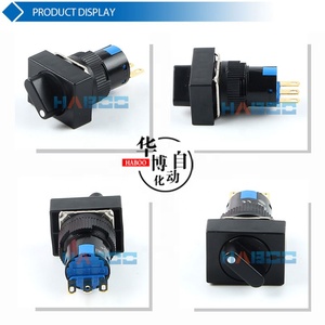 16 MM 2 o <span class=keywords><strong>3</strong></span> posiciones rectángulo botón selector haboo D16 serie interruptor selector Rotary - Product Image 2