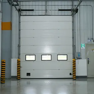 自动高架分段钢工业门防盗门3D模型设计平面设计仓库完成1年