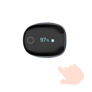 Welleu O2Ring Pulsossimetro ad Anello Bluetooth con Schermo a Colori per Monitoraggio della Salute Cardiaca - Product Image 1