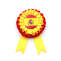 Cinta de premio de flores personalizada, directo de fábrica, roseta