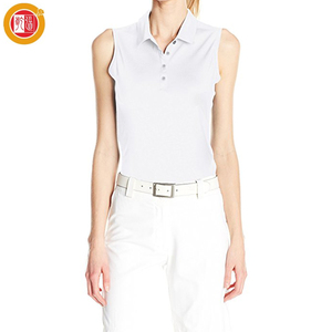 <span class=keywords><strong>Mujer</strong></span> <span class=keywords><strong>chaleco</strong></span> personalizado cultivo Tank Top Polo camiseta sin mangas en <span class=keywords><strong>blanco</strong></span> - Product Image 6
