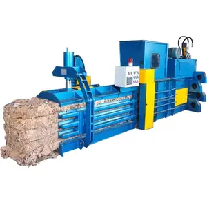 rope type aluminium cans press waste scrap tire baler machine for sale