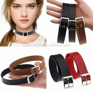 Punk Style Gothique Choker Chaîne Spike Boucle En Métal Collier En Cuir PU Harajuku Grunge Funky Couples Anime Collier - Product Image 3