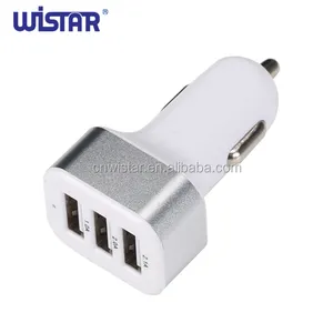 WISTAR 3 포트 전화 자동차 충전기 공장 12V 24V 휴대 전화 USB 여행 충전기 핸드폰 USB 소켓 전기 미니 5V 5.1A 1 년