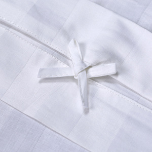 100% Cotton Queen Size <strong>4</strong> Pieces 300tc 3cm Stripe Jacquard Hotel <strong>Bed</strong> <strong>Sheet</strong> - Product Image 3
