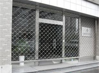 Porte horizontale finie de volet roulant de sécurité avec le type d'entrée de grillage de grille en acier galvanisé
