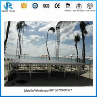 Todo Terreno sistema Truss etapa/aluminio montar escenario al aire libre para la venta