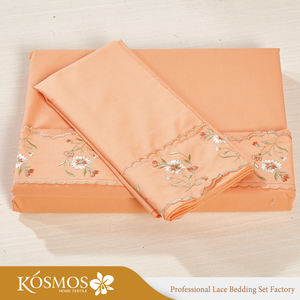 KOSMOS ropa de cama de polycotton <span class=keywords><strong>funda</strong></span> nórdica de encaje bordado de uso individual de la hoja de cama - Product Image 4