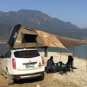 4x4 <span class=keywords><strong>Toile</strong></span> Extérieure mini Rétractable Auto Camion Voitures Arrière <span class=keywords><strong>Garage</strong></span> Pliante Rigide Sur Le Toit Dur Shell Roof Top Tente <span class=keywords><strong>pour</strong></span> <span class=keywords><strong>Camping</strong></span> - Product Image 5