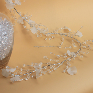 Boda fondo claro talló acrílico redondo mate flor pétalo cadena para <span class=keywords><strong>las</strong></span> piezas de la lámpara - Product Image 1