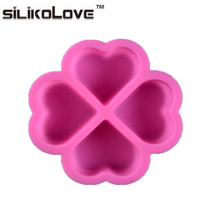 <span class=keywords><strong>Moule</strong></span> à gâteau en silicone, 4 <span class=keywords><strong>Mini</strong></span> cœur à quatre feuilles, en forme de trèfle, pour la vente directe d'usine, vente en gros, - Product Image 3