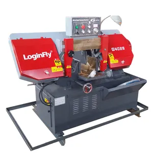 LOGINFLY Brand Hydraulic Manual Feed 280MM Manual Control Semi Automatic Metal Bandsaw