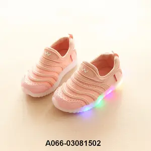 Zapatos con luz led para niños, calzado deportivo y de ocio, proveedor dorado