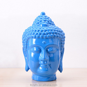 Fabbrica 3d bianco Polyresin Buddha <span class=keywords><strong>testa</strong></span> statue per la vendita - Product Image 1