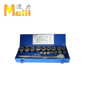 21pcs <span class=keywords><strong>3</strong></span>/4 "DR (19-50mm) メタルケース6PTソケットセット - Product Image 1