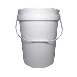 Multi-purpose Food Grade 20L <strong>White</strong> Plastic <strong>Bucket</strong> With Handle and Lid - Product Image 1