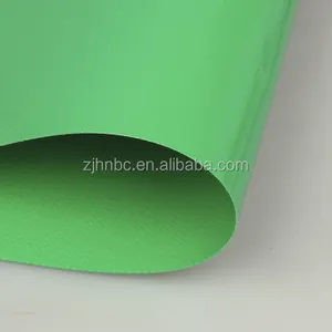 Tela de alta qualidade revestida de pvc impermeável, cor verde revestida da cor do caminhão
