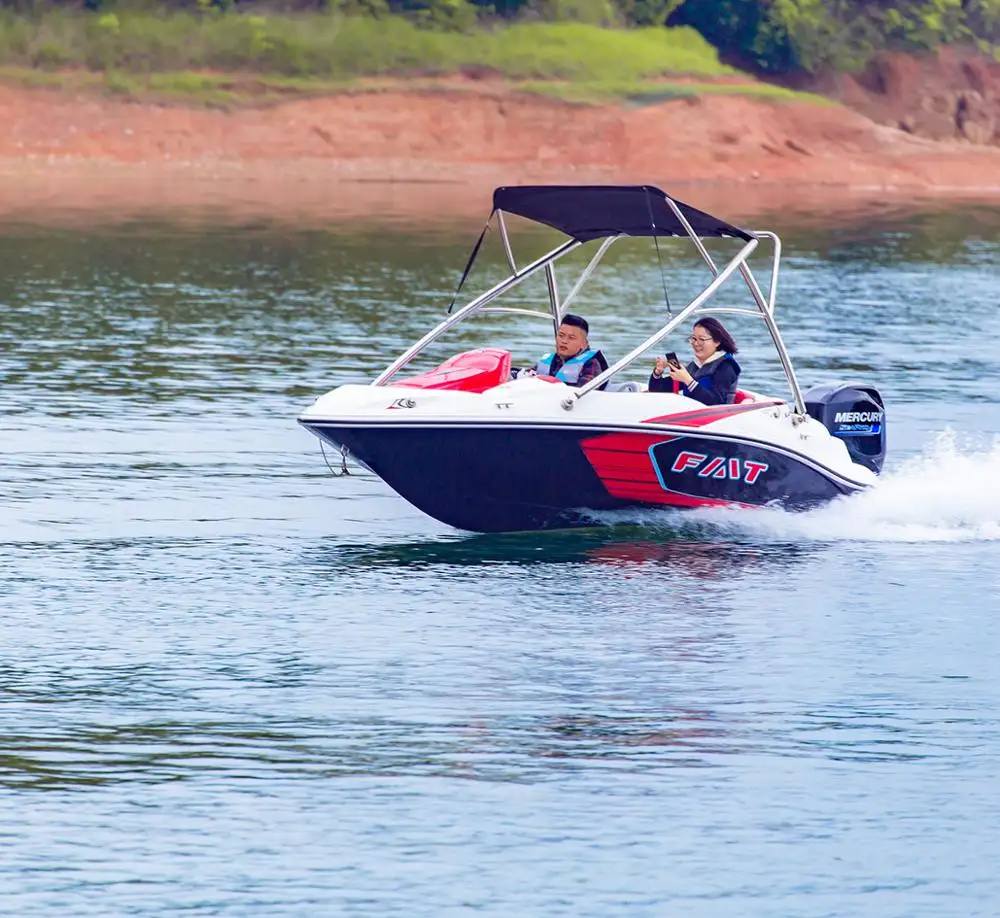 Mini yach-barco a chorro de agua deportiva, motor de barco pequeño personal de 4,8 metros, barco de velocidad para pasajeros, precio de venta