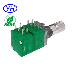 ตัวอย่างฟรี โพเทนชิโอมิเตอร์แบบหมุนเชิงเส้น 9 มม. 4 ช่อง 12 ขา รุ่น B103 B104 B1M B503 B504 10K 20K 50K 100K พร้อมจุดหยุดตรงกลาง - Product Image 4