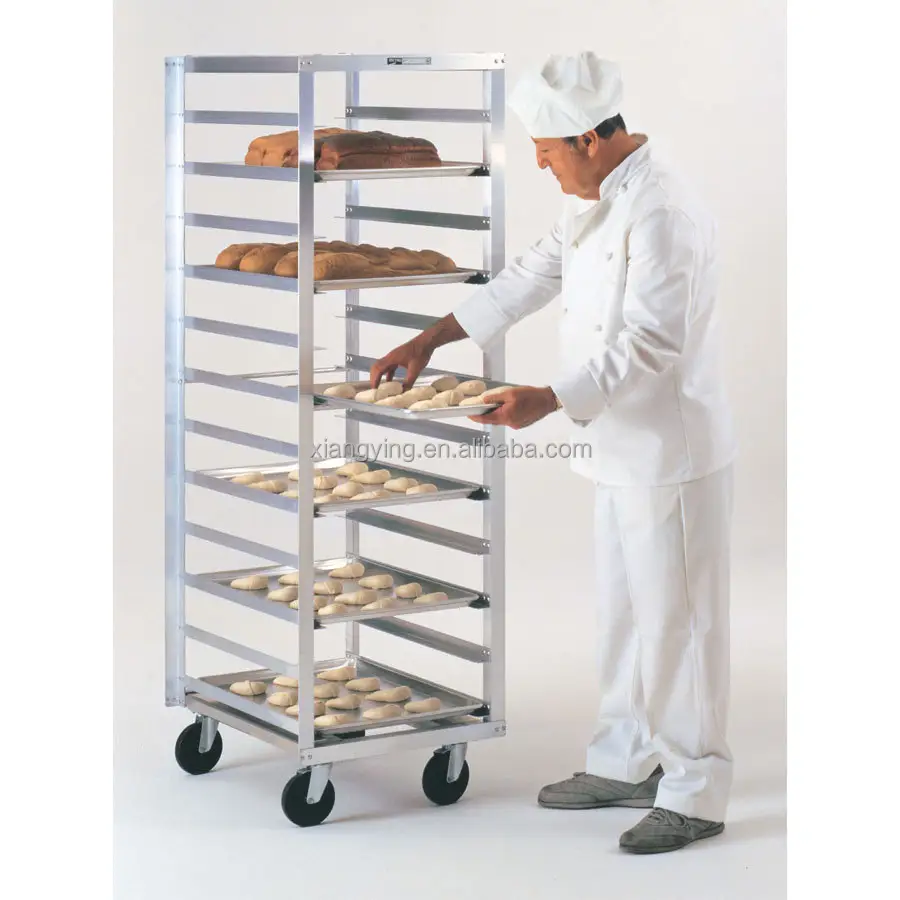NSF Approval 10-Tier Stainless steel Sheet bread display rack   Pan Rack   Bun Pan Rack