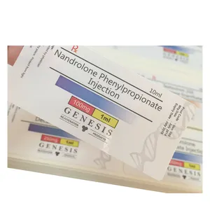 कस्टम दवा पैकेजिंग लेबल उत्पत्ति लोगो मुद्रित 10ml होलोग्राम शीशी लेबल