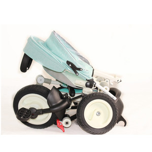 El Mejor <span class=keywords><strong>Triciclo</strong></span> Inteligente para Bebés de 1 Año/<span class=keywords><strong>Triciclo</strong></span> Plegable 4 en 1 con Manillar/Ruedas de Goma Triciclos Verdes para Bebés en Venta - Product Image 5