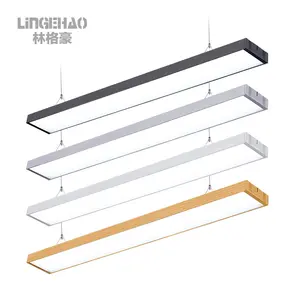 Surface de suspension murale en aluminium, fil de suspension 1200mm 18W, lumière linéaire