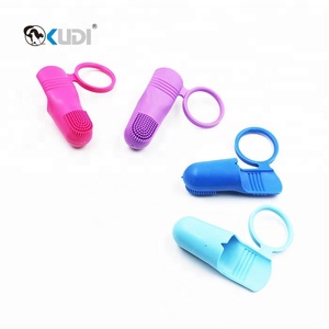 KUDI özel köpek diş bakımı diş fırçası ucuz Pet parmak diş fırçası - Product Image 6