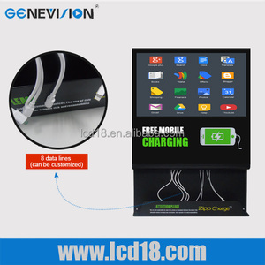 LCD reproductor de publicidad digital y <span class=keywords><strong>la</strong></span> estación de carga del teléfono móvil portátil para el <span class=keywords><strong>restaurante</strong></span> - Product Image 1