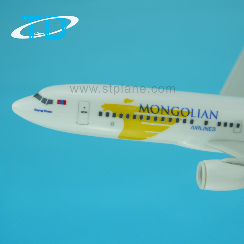 MIATモンゴル航空 1/200スケール B737-800 手作りカスタマイズ可能な
