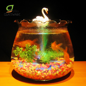 Aquarium avec Table pompe à Air électrique, réservoir de poissons en verre avec support - Product Image 1