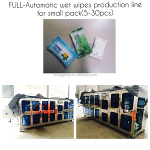 Mini Pack Wet <span class=keywords><strong>Wipes</strong></span>/Toalha Molhada Máquina de Embalagem (5-30 pcs/bag) Pequeno Sachet Wet Tissue Máquina Wet <span class=keywords><strong>Wipes</strong></span> Folding Machine - Product Image 4