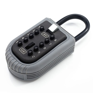 Grillete portátil de seguridad <span class=keywords><strong>para</strong></span> el coche, botón de combinación de dígitos colgantes, almacenamiento de <span class=keywords><strong>llaves</strong></span>, caja de seguridad con grillete, impermeable, <span class=keywords><strong>para</strong></span> exteriores, nuevo - Product Image 1