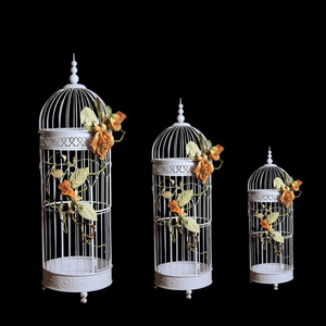 Décoratif rond Antique de mariage Cage À Oiseaux jaula decorativas décor oiseau cage - Product Image 3