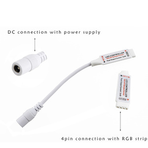 DC5-24V Điều Khiển <span class=keywords><strong>Led</strong></span> Rgb <span class=keywords><strong>Mini</strong></span> <span class=keywords><strong>Led</strong></span> Bộ Điều Khiển Không Dây RF 17key Với 4 Chân Cái DC Cho Dải Băng <span class=keywords><strong>Led</strong></span> 5050 12A RGB Chiếu Sáng - Product Image 2