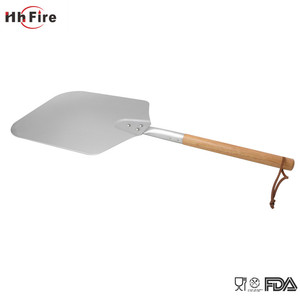 Barbecue Riveté Poignée en Bois Lisse En Acier Inoxydable Pelles À <span class=keywords><strong>Pizza</strong></span> - Product Image 3