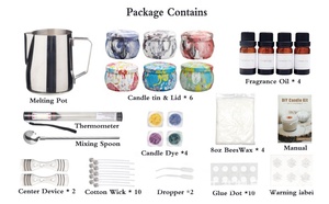 DIY Decorative Natural Beeswax Candle Making <strong>Kit</strong> - Product Image 3