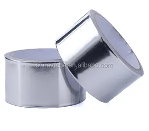 Nhiệt Độ Cao Bán Buôn Không Thấm Nước Bạc Aluminum Foil Tape Với Dung Môi Hoặc Hotmelt Độ Bám Dính Từ Nhà Máy Sao