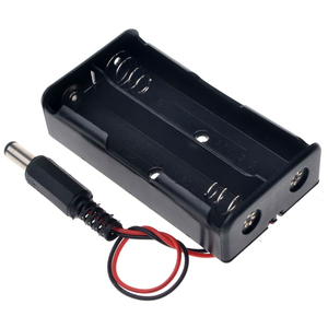 2x 18650 <strong>Battery</strong> Holder <strong>Storage</strong> Box <strong>Case</strong> With DC 5.5x2.1mm Power Plug 2 Slot <strong>Batteries</strong> Container - Product Image 5