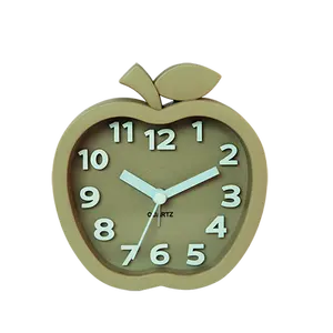 Apple shape promotion table alarm clock