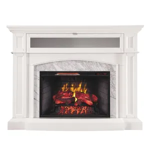 अनुकूलन आधुनिक इनडोर गैस fireplaces mantel रिमोट कंट्रोल चिमनी