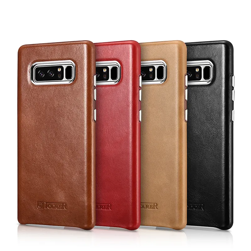 ICARER High Quality Premium Leather Phone Case for Samsung Note 8