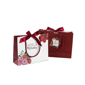 थोक रचनात्मक शादी कैंडी बैग अनुकूलित उत्तम उपहार बैग रिबन बंद होने के साथ - Product Image 4